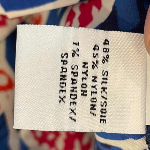 Diane Von Furstenberg DVF Printed Shift Sundress Sun Dress 4 Tomato Girl Summer - Picture 9 of 11